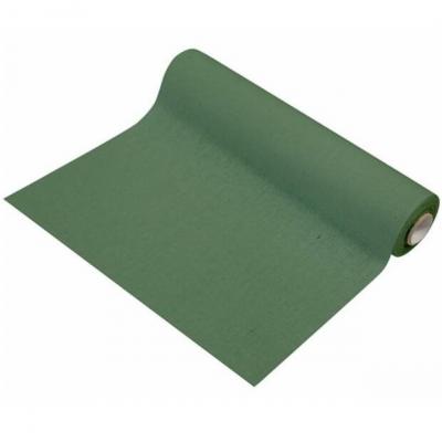 Ch540 chemin de table en lin vert eucalyptus