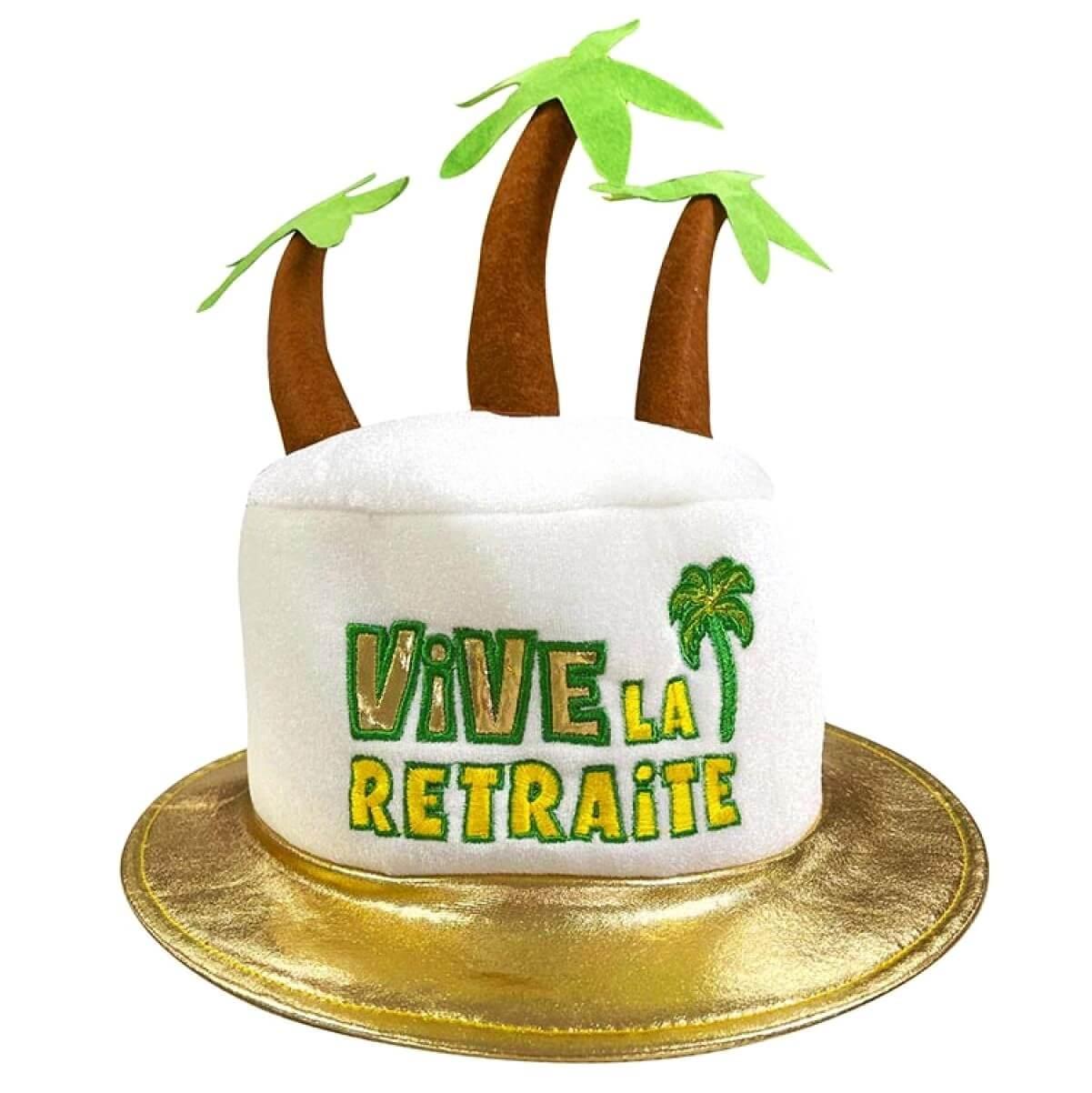 Cham07 cadeau fete adulte chapeau retraite multicolore