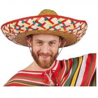Chapeau adulte sombrero en paille mexique mexicain