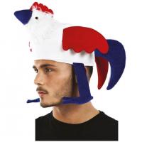 Chapeau coq francais france tricolore bleu blanc rouge