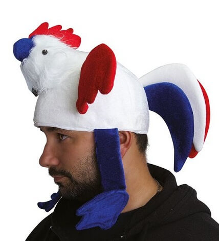 Chapeau coq tricolore france