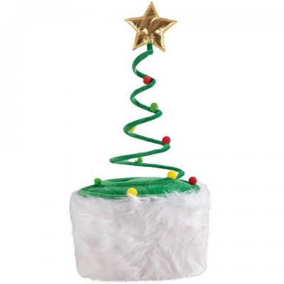 Chapeau de noel sapin en ressort