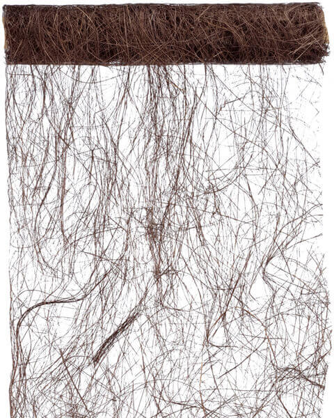 Chemin de table abaca 60cm chocolat
