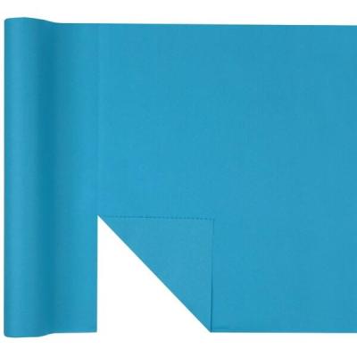 Chemin de table airlaid predecoupe bleu aqua