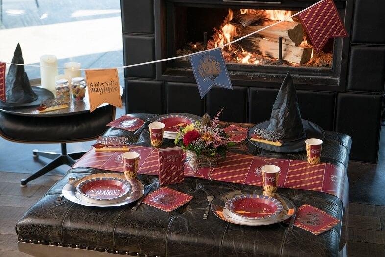 Chemin de table anniversaire harry le sorcier