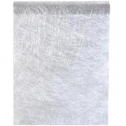 Chemin de table fanon argent 30cm x 5m (x1) REF/3431