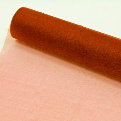 Chemin de table bordeaux organza brillant