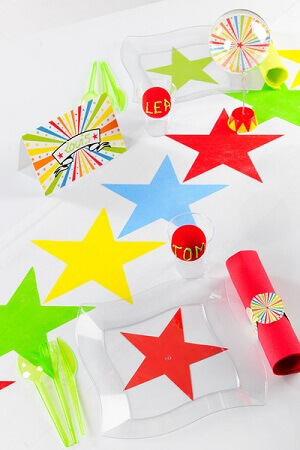 Chemin de table cirque 6