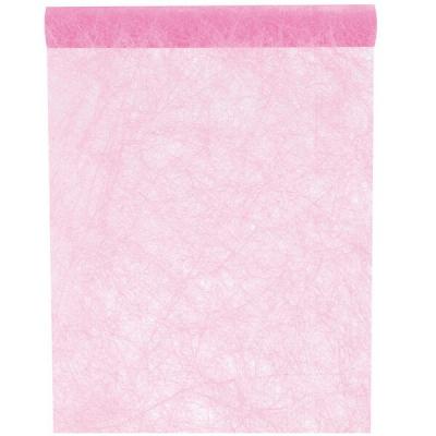 Chemin de table fanon rose 30cm x 25m (x1) REF/4754