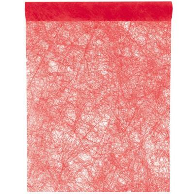 Chemin de table fanon rouge 30cm x 25m (x1) REF/4754