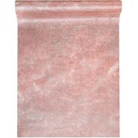 Chemin de table fanon rose gold metallique