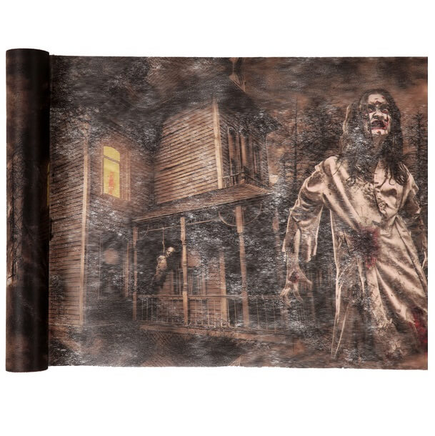 Chemin de table halloween zombie
