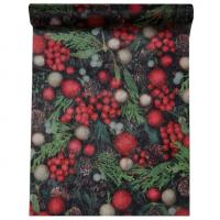 Chemin de table houx noel