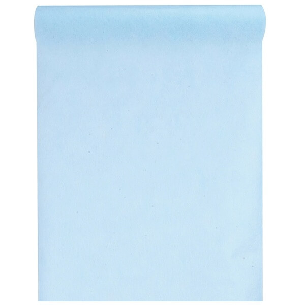 Chemin de table in tisse bleu ciel 10m