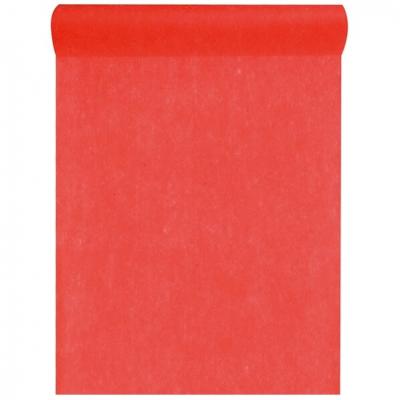 Chemin de table rouge 30cm x 25m (x1) REF/5696