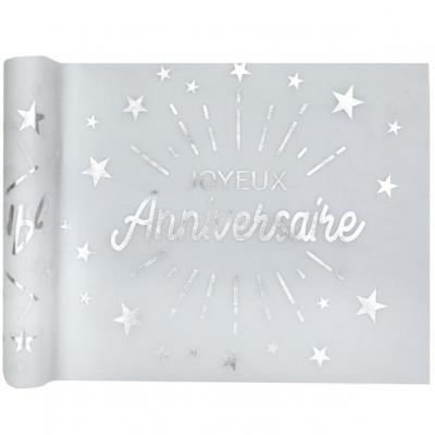 Urne en papier Joyeux Anniversaire Or Rose/Blanc : Accessoires anniversaire  sur Sparklers Club