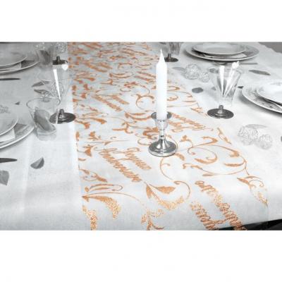 Chemin de table anniversaire cuivre (x1) REF/CHT00CU