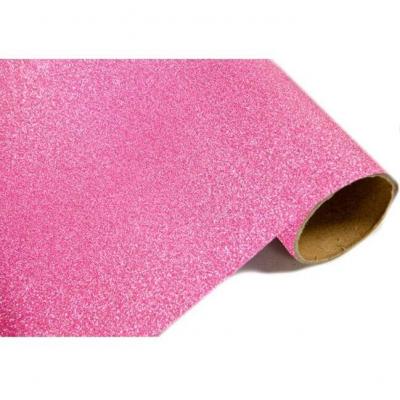 Chemin de table metallique paillete fuchsia