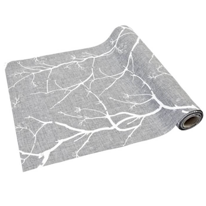 Chemin de table noel baies givrees