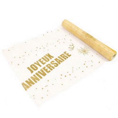 Chemin de table or anniversaire paillete copie