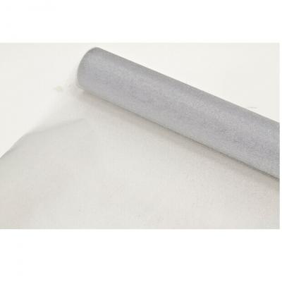 Chemin de table organdi brillant gris