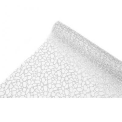 Chemin de table organdi croco argent