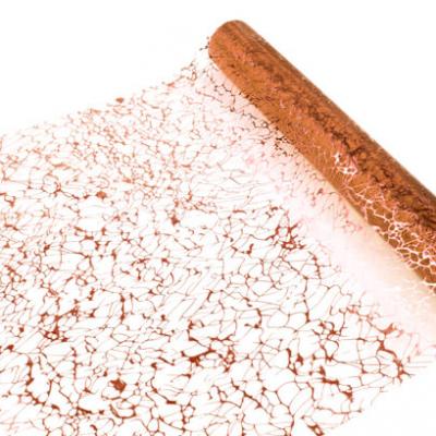 Chemin de table organza marron