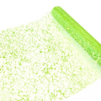 Chemin de table organza vert menthe