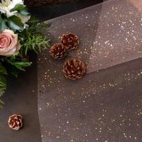 Chemin de table rose gold paillete tulle