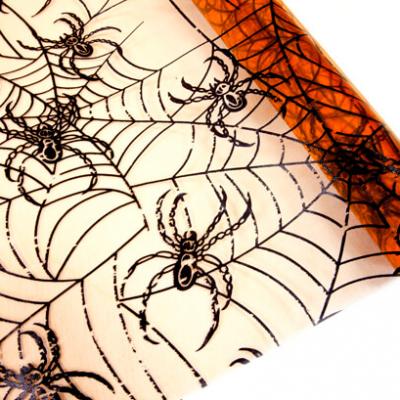 Chemin de table toile d'araignée: Orange et noir (x1) REF/ORG614