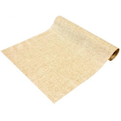 Chemin de table toile Lurex naturel 28cm x 4m (x1) REF/CH541