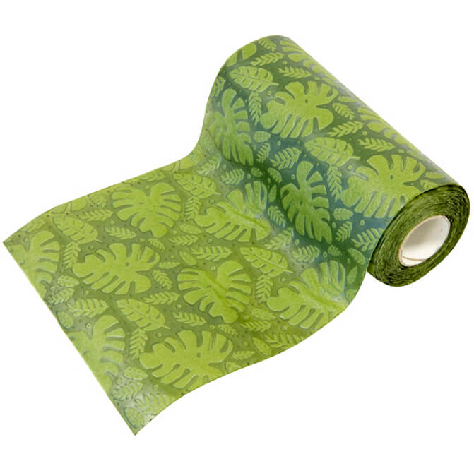 Chemin de table tropical feuille philodendron