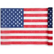Chemin de table Amérique avec drapeau USA 5m x 30cm (x1) REF/4846