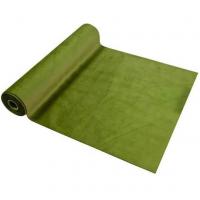 Chemin de table vert olive champetre