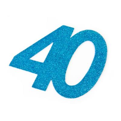 Chiffre anniversaire bleu 40ans (x2) REF/DEC754/40