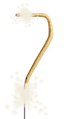 Cierge magique chiffre 7