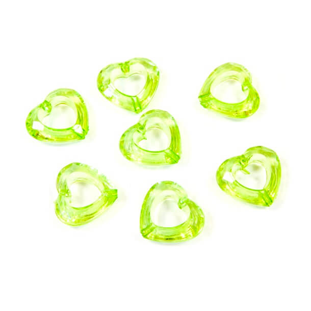 Coeur vert avec perforation