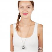 Collier Disco avec boule à facettes argent (x1) REF/21079