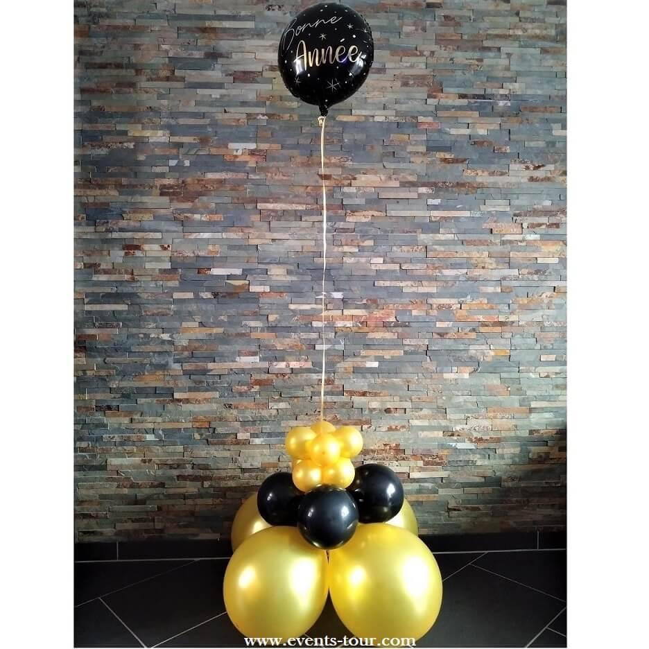 Ballon helium XXL 80 cm chiffre 8 dore or jaune numero