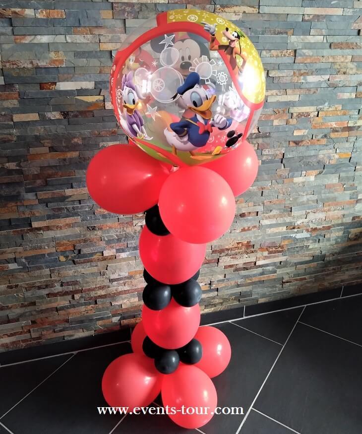 Colonne de ballons disney mickey minnie anniversaire bapteme fete