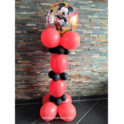 Colonne de ballons latex avec Bubble décoratif REF/PES-330