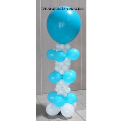 Prestation d'une décoration de salle avec colonne en ballons N°2 REF/PES-312