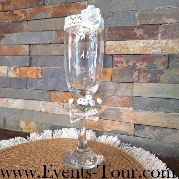 Conf 022 cadeau invite mariage flute personnalisable nature champetre elegant