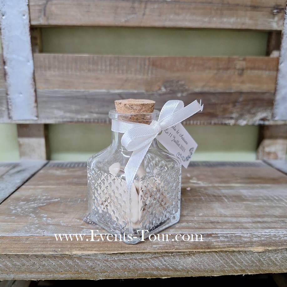 Conf008 confection de dragee pot en verre vintage