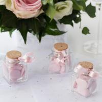 Confection de dragee avec bolduc rose