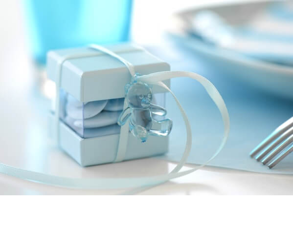 Confection de dragee bleu ciel