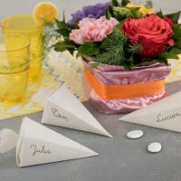 Confection de dragee mariage en coton