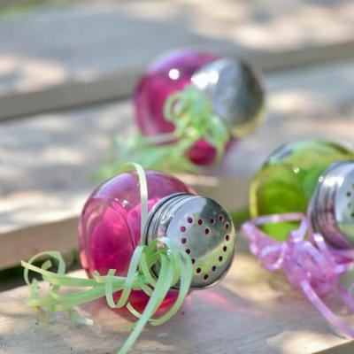 Emballage ballotin chocolat avec bolduc fuchsia