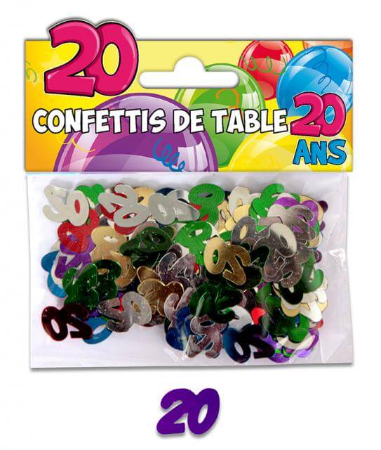 Confetti anniversaire 20ans