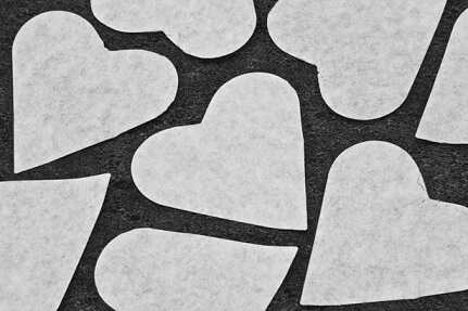 Confetti coeur blanc